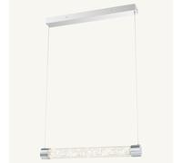 Suspension artistique LED 24W dimmable en acrylique chromé ALIVIO