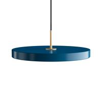 Suspension Asteria Bleu Pétrole avec Dessus en Laiton