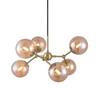 Suspension Atom, Grand Modèle en Laiton Antique
