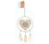Suspension attrape-rêves en bois 41 x 16 cm - Coeur