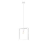 Suspension avec élément en bois blanc ARIES 1xE27 15W SL.1312 Sollux Lighting