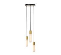 Suspension Basalt Triple dimmable/5.7x5.7x7.4cm/canopy HxØ 2x25cm