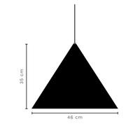Suspension Benjamin aluminium Ø46cm HxØ 35x46cm