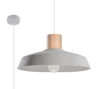 Suspension Béton Gris E27 1 Afra