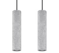 Suspension Béton Gris GU10 2 Luvo