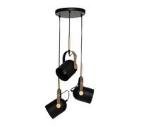 Suspension ""Bil"" métal noir D25cm - Atmosphera createur d'interieur
