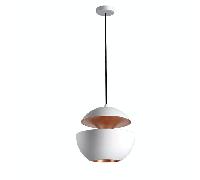 Suspension Blanc/ Cuivre 25 cm