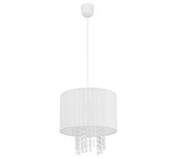 Suspensions Cristal Suspension Blanc Luminaire de Salon Plafonnier Soie 120cm