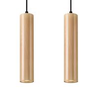 Suspension Bois Bois Naturel GU10 2 Lino Line