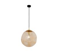 Suspension BOSTA En Ambre Doré E27 Verre Boule Table À Manger Salon Lampe