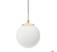 Suspension boule ""Dris"" métal doré D20cm - Atmosphera createur d'interieur