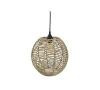 Suspension Luminaire Boule En Rotin Jada - Diam. 33 Cm