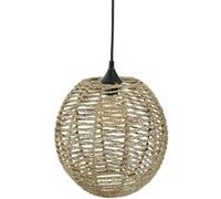 Suspension boule Jada H35 Atmosphera Beige, Naturel et noir G