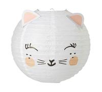 Suspension boule japonaise chat rose D35