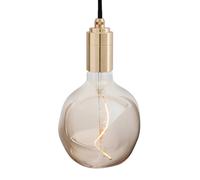 Suspension Brass avec Voronoi I LED E27 2W => 10W HxØ 24x12.5cm/canopy black HxØ 2.5x8cm