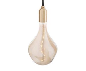 Suspension Brass avec Voronoi II LED E27 3W => 14W HxØ 36.5x16.5cm/canopy black HxØ 2.5x8cm