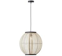 Suspension - Brilliant - Tanah - 150x 47,5cm - noir - E27 42W - métal et bambou
