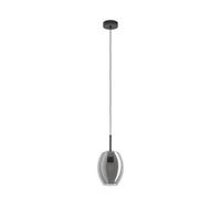Suspension CADAQUES E27 1X40W en acier noir D180mm