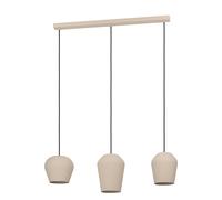 Suspension CAMBAITO E27 3X40W en acier couleur sable 895x195x1100mm