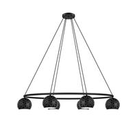 Suspension CANTALLOPS E14 6X40W en acier noir et blanc 1150x520x1100mm