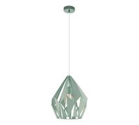 Suspension CARLTON-P E27 1X60W en acier pastel vert clair D310mm