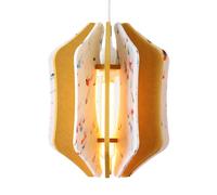 Suspension carré RIF Alpha Zulu Jaune 23 cm