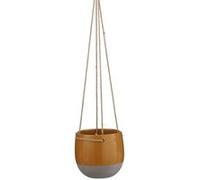 Suspension céramique Resa ocre ø18,5 x h.17 cm