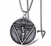 SUSPENSION Chaîne en argent IN GOD WE TRUST 323