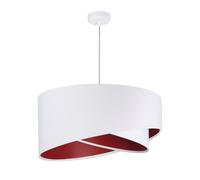 Suspension Chambre À Coucher Tissu En Velours Blanc Rouge Lampe À Pendre