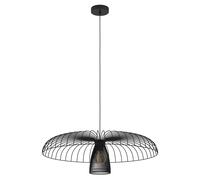Suspension CHAMPERICO E27 1X60W en acier noir D770mm