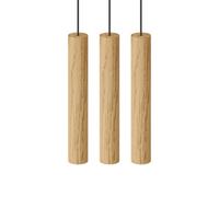 Suspension Chimes 3 Cluster en Chêne