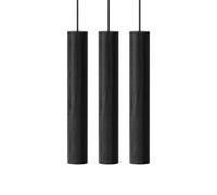 Suspension Chimes 3 Cluster en Chêne Noir