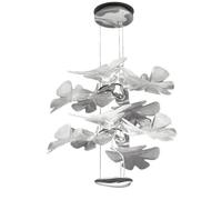 Artemide Suspension CHLOROPHILIA 2 – Diffuseurs transparents, structure chrome, App, HxØ 66x78 cm