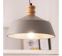 TechBrey Suspension Ciment et Bois Kukojoa Gris Gris