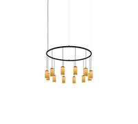 Suspension Circulaire Santa & Cole Cirio en Forme de S, Blanc/porcelaine