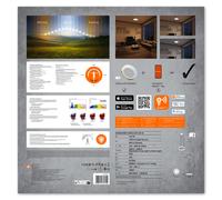 Suspension circulaire SUN@HOME, argentée 4058075762749