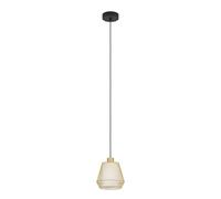 Suspension CIUDADELA E27 1X40W en acier noir D180mm