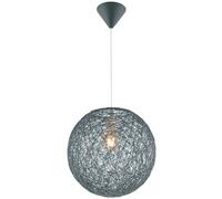 Suspension claire Lampe de salon Lampe de plafond Lampe à suspendre en forme ronde, plastique clair, 1x E27 max. 60W, DxH 32 x 120 cm