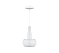 Suspension Clava avec Rosace Blanc Mat