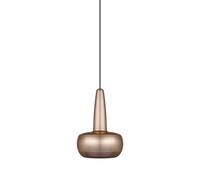 Suspension Clava avec Rosace en Cuivre Brossé/Noir