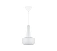 Suspension Clava avec Rosette Blanc Mat