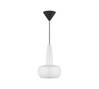 Suspension Clava avec Rosette Blanc Mat/ Noir