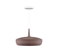 Suspension Clava Dine avec Rosace Brun foncé/Blanc