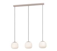 Suspension COMINIO E27 3X40W en acier taupe 885x185x1100mm