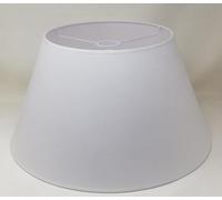 Suspension Cône, Abat-jour, Tissu Coton avec dos PVC Blanc, pour Lampe à Suspension, Lampadaire, Produit Artisanal (Blanc, DM INF : 50 cm, DM SUP : 30 cm, HAUTEUR : 28 cm)