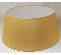 Suspension Cône, Abat-jour, Tissu Coton avec dos PVC Blanc, pour Lampe à Suspension, Lampadaire, Produit Artisanal (Ocre, DM INF : 50 cm, DM SUP : 40 cm, HAUTEUR : 23 cm)