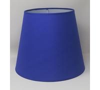 Suspension Cône, Abat-jour, Tissu Coton avec dos PVC Blanc, pour Lampe à Suspension, Lampadaire, Produit Artisanal (Bleu, DM INF : 30 cm, DM SUP : 20 cm, HAUTEUR : 25 cm)