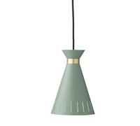 Warm Nordic Cone Lampe à Suspension Vert Poussiéreux