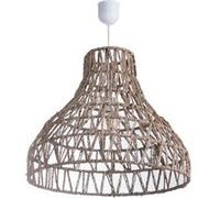 Suspension conique en rotin natuel diamètre 49cm Satna marron marron