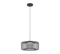 Suspension connectée GINESTRONE-Z LED 22W en acier noir D450mm